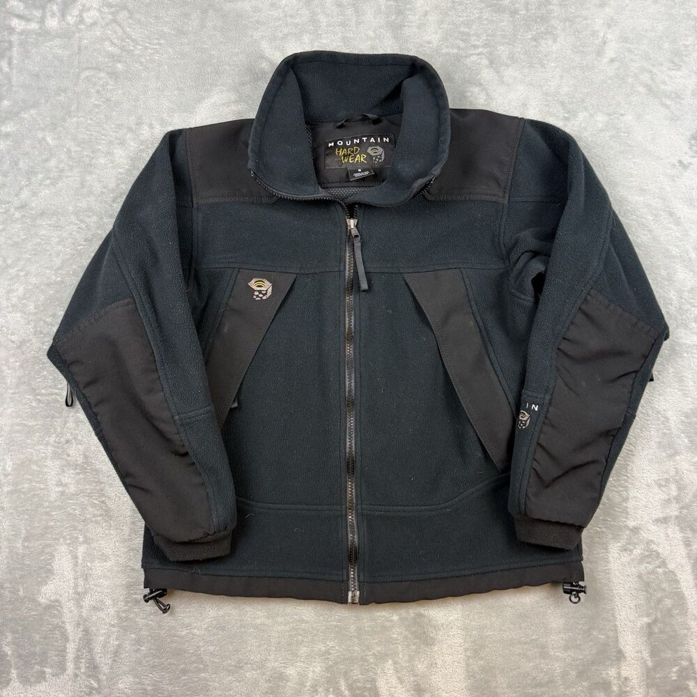 Vintage Mountain Hardwear Fleece Jacket Women’s Small Black Made in USA Full Zip